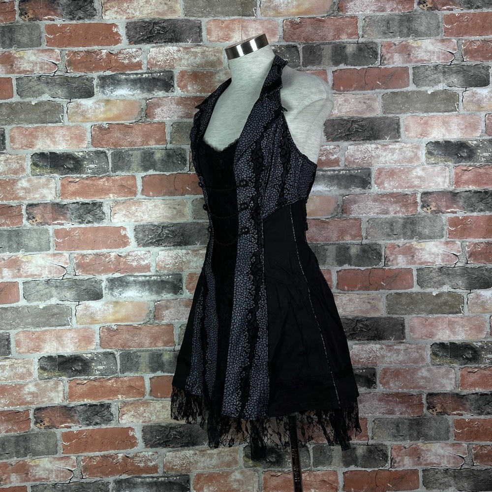 Tripp NYC Fleetwood Corset Gothic Halter Mini Dress - Picture 3 of 8